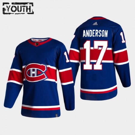 Kinder Eishockey Montreal Canadiens Trikot Josh Anderson 17 2020-21 Reverse Retro Authentic